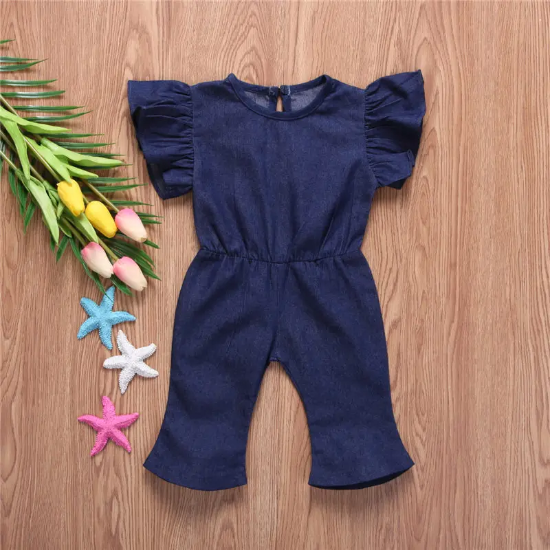 

Emmababy Fashion Newborn Toddler Girls Denim Romper Jumpsuit Playsuit Cute Clothes Outfits Kids Dresses For Girls Clothing
