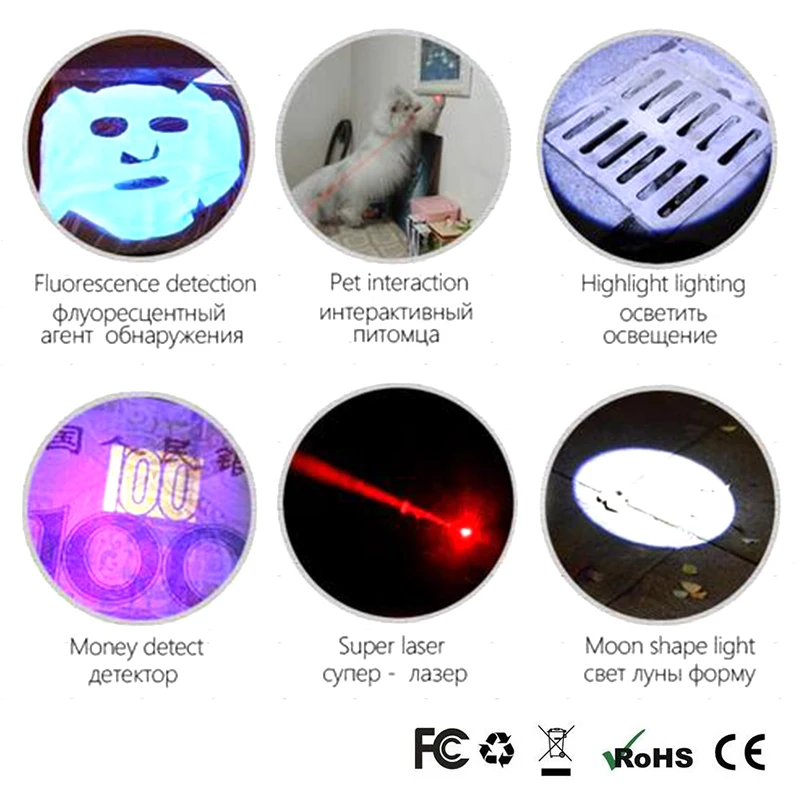 Многофункциональный светодиодный УФ-светильник-ручка, светильник USB, Ультрафиолетовый инфракрасный лунный светильник, для домашних животных, для проверки наличных денег, для ежедневного использования