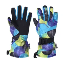 Зимние женские лыжные перчатки наивысшего качества утепленные ветрозащитные лыжные перчатки для катания на сноуборде, велоспорта мотоцикл, снегоход перчатки