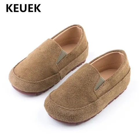 Sapatos da Criança do Bebê Novas Crianças Fundo Macio Respirável Flats Couro Genuíno Estudante Estilo Britânico Mocassins Sapatos Meninos 02