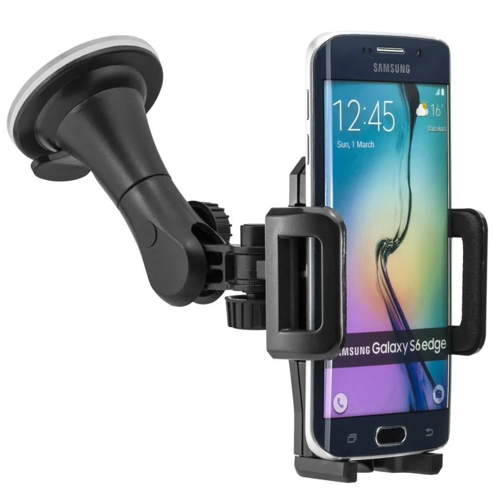 Windshield Car Holder Phone Mount For samsung galaxy s6 edge Universal cellphone GPS MID Nav Suction Glass Strong Stand