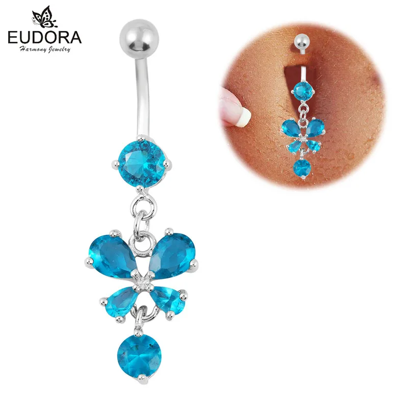 Belly Button Ring Rhinestone Belly Piercing Ring Bijoux Navel Piercing