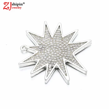 

2018 new popular micro-inlaid zircon CZ jewelry pendant suitable for making men and women luxury jewelry necklace