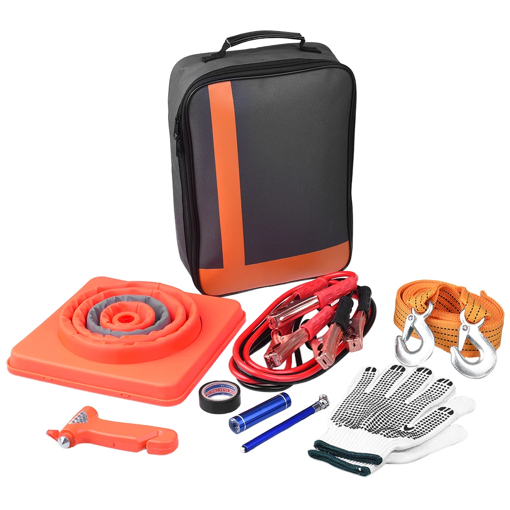 

CARGOOL 9pcs Car Trailer Rope Car Towing Ropes Emergency Kit Practical Roadside Emergency Set Durable Roadside Assistance