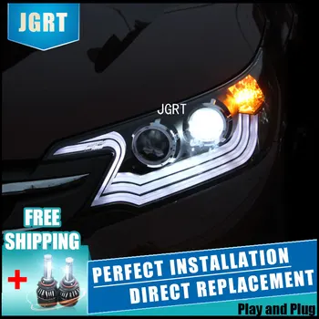 

Car Styling for Honda CRV LED Headlights 2012 Lexus Style DRL Lens Double Beam H7 HID Xenon bi xenon lens