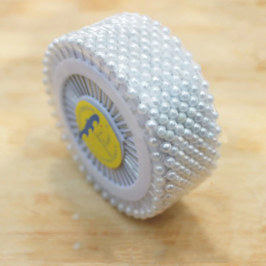 

480 PCs Cream Color Ball Head Straight Pins Pearl Corsage for Sewing Happy Gifts High Quality Metal + Plastic