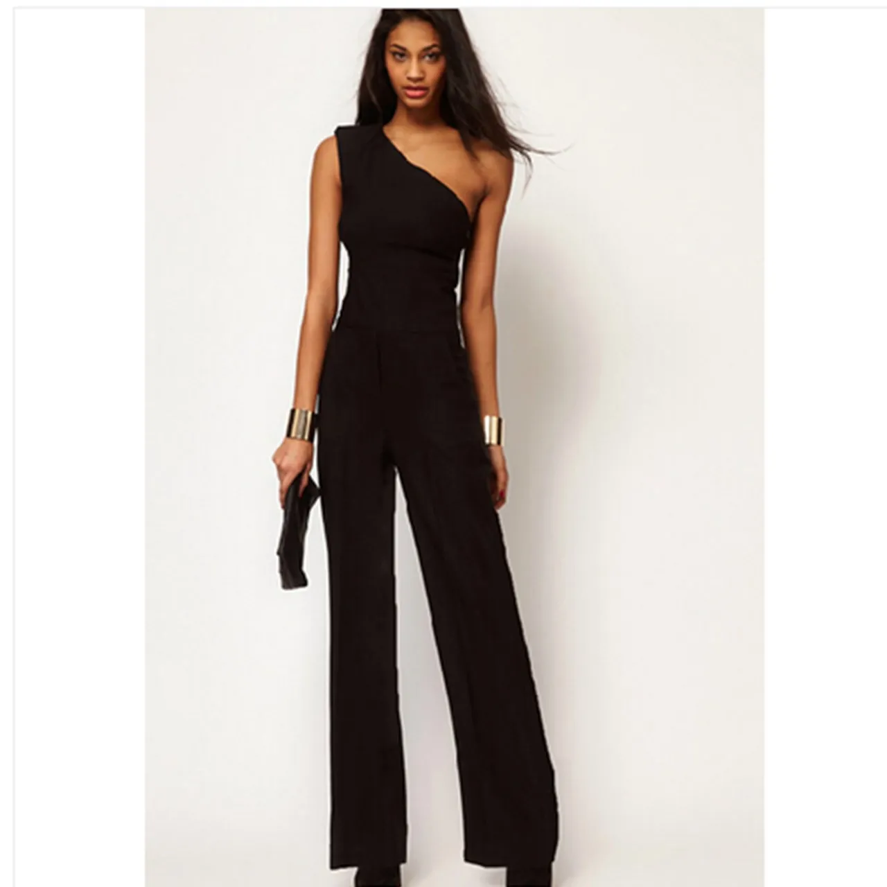 Sexy Jumpsuits 2015 summer style New Bodycon Suits one shoulder tunic