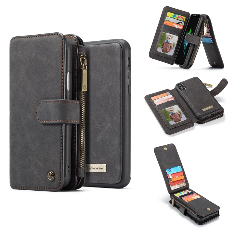 Genuine Leather for iPhone 6 Plus Case Wallet Flip Case ...