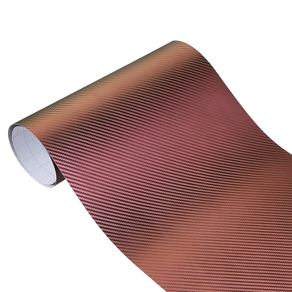 60x500cm Chameleon 3D Carbon Fiber Vinyl Film Car Wrapping Stickers Self-adhesive Auto Internal External DIY Decal Accessories