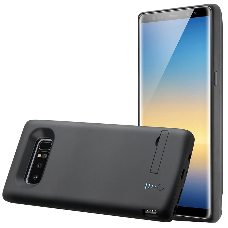 

Power Case For Samsung Note 8 Portable Battery Bank Charger Support holder cover cases / with type c cable charging
