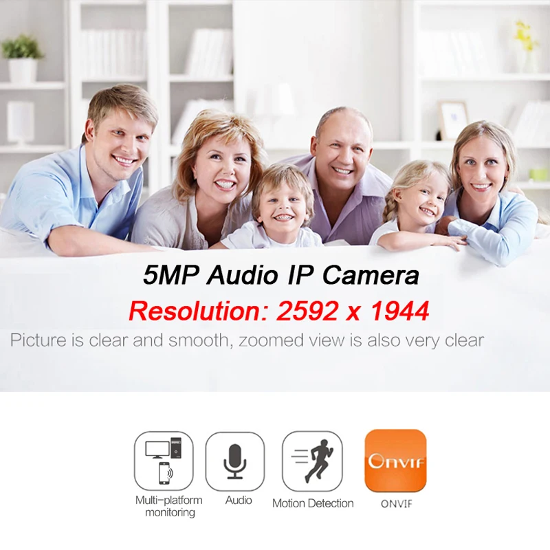  Jienuo 5MP Poe Mini Macchina Fotografica Ip Audio Cctv di Sicurezza Video di Sorveglianza Micro Ipc