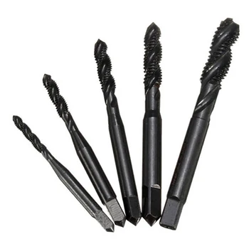 

THGS 5pcs M3 To M8 Nitride Screw Tap Metric Spiral Hand Thread Screw Tap Spiral Hand Thread Tap Screw Spiral Point Thread Metr