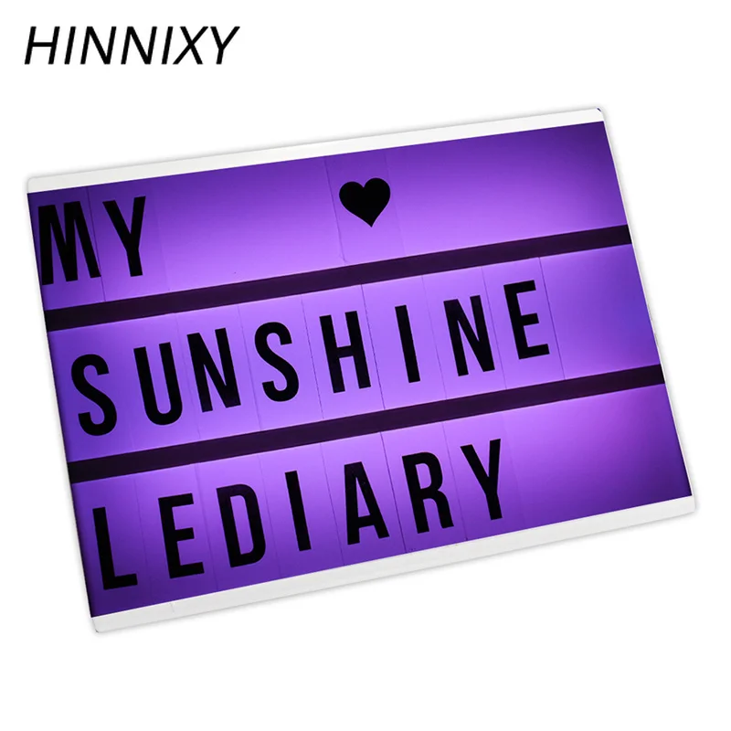 

Hinnixy DIY Letters Symbol Cards LED Night Light AA Battery Bedside Desk Decor Message Board Lightbox With Controller For Gift