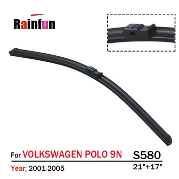 

RAINFUN S580 21"+17" dedicated car wiper blade for Volkswagen POLO 9N(01-05), high quality of wiper blade for VW POLO 9N