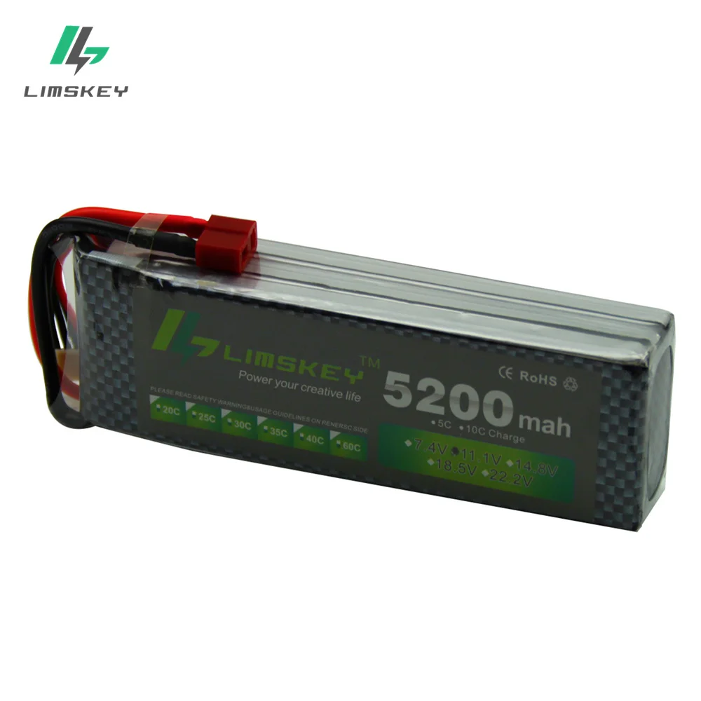 Limskey power 3S LiPo батарея 11,1 V 5200MAH 30C до 35C AKKU 11,1 v батарея для вертолета лодки 3S Lipo#150 мм