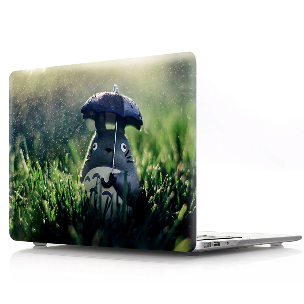 Чехол для ноутбука Totoro с цветной печатью для MacBook Air retina Pro 11 12 13 15 для MacBook с сенсорной панелью New Air 13 New Pro13 15