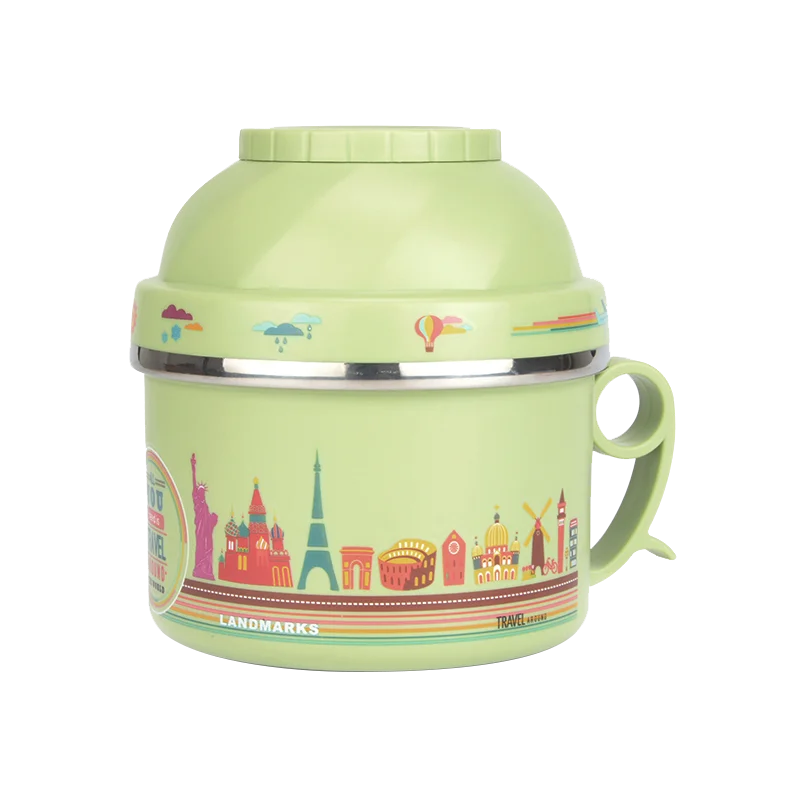 

New European Style Cartoon Durable Lunch Box Cute Portable Picnic School Food Container Environmental Leakproof Bento Box C773