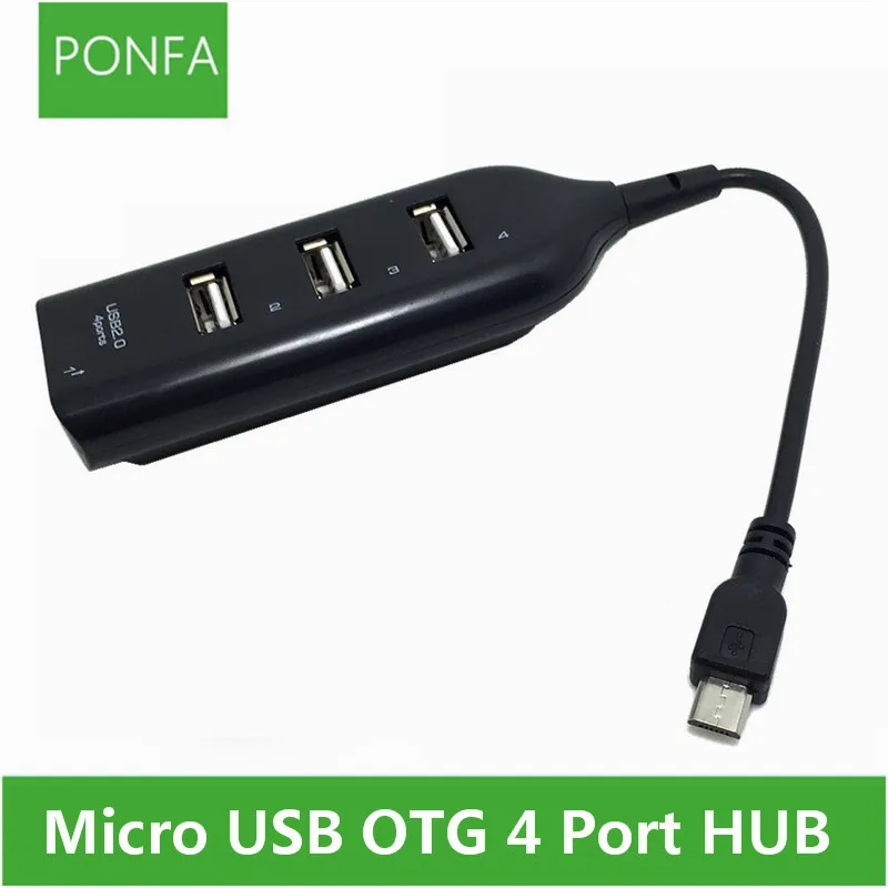 

Micro USB Male to USB 4 Female Host OTG Cable USB Adapter for Mobile Phone Pad
