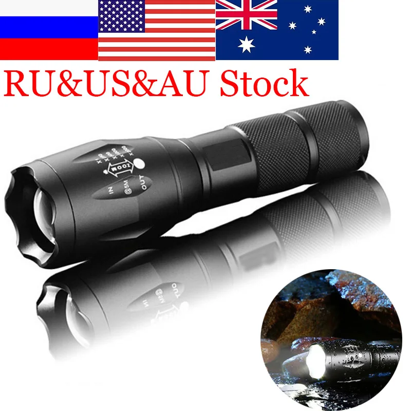 

LED Flashlights Powerful Waterproof LED Lamp Torch Lanternas For 18650 Battery Laser Pen Military Police Flashlight Torch