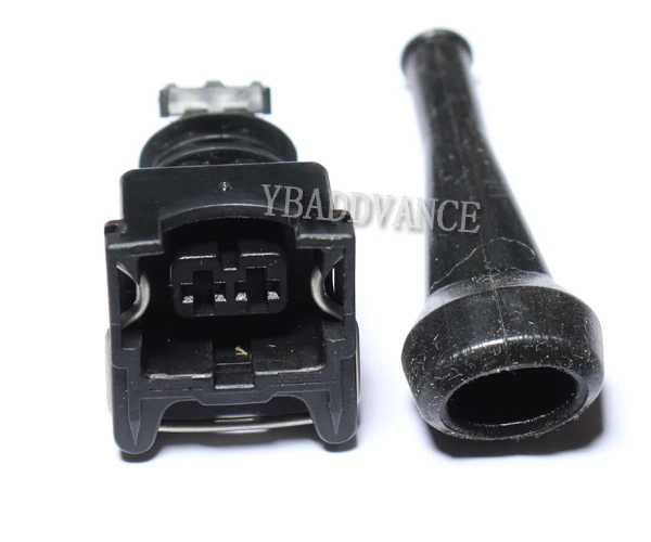 Free Samples 2 Pin Female Rubber Boot Waterproof Electrical Connector