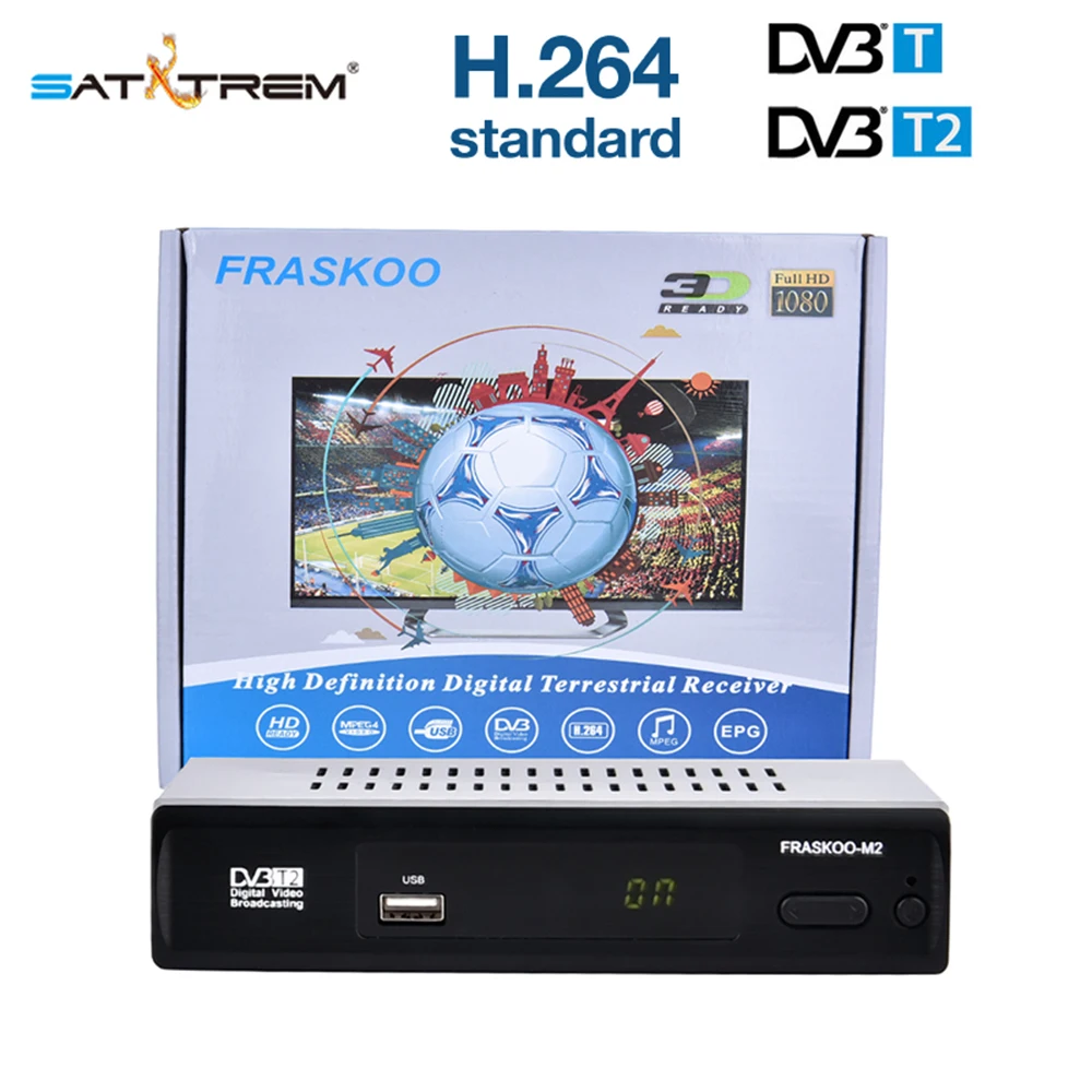 

M2 DVB-T DVB-T2 Satellite Receiver Full HD 1080P H.264 Support HDMI & AV cable Receptor Satellite HD Digital TV Tuner