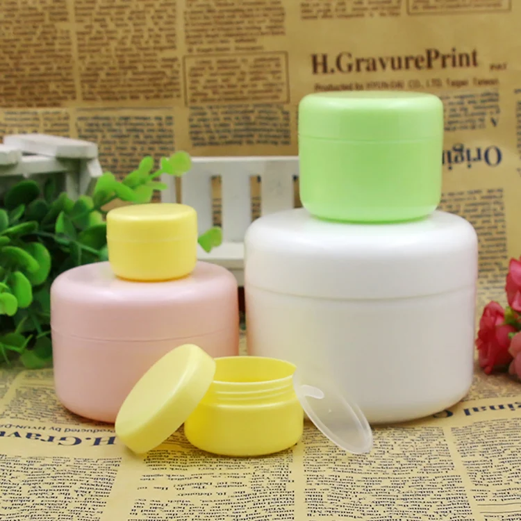 

10pcs 100ml Portable Empty Plastic PP Travel Cosmetic Jars Makeup Container Bottles Vials Face Cream Sample Pots Gel Mask Box
