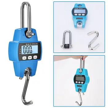 

300kg/600lb Heavy Duty Digital Crane Scale Hanging Mini Hook Weighing Luggage