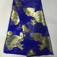 Высокое качество Африканский натуральный шелк 5 ярдов/партия Настоящие шелковые ткани для женщин Одежда для вечеринок CNS-13