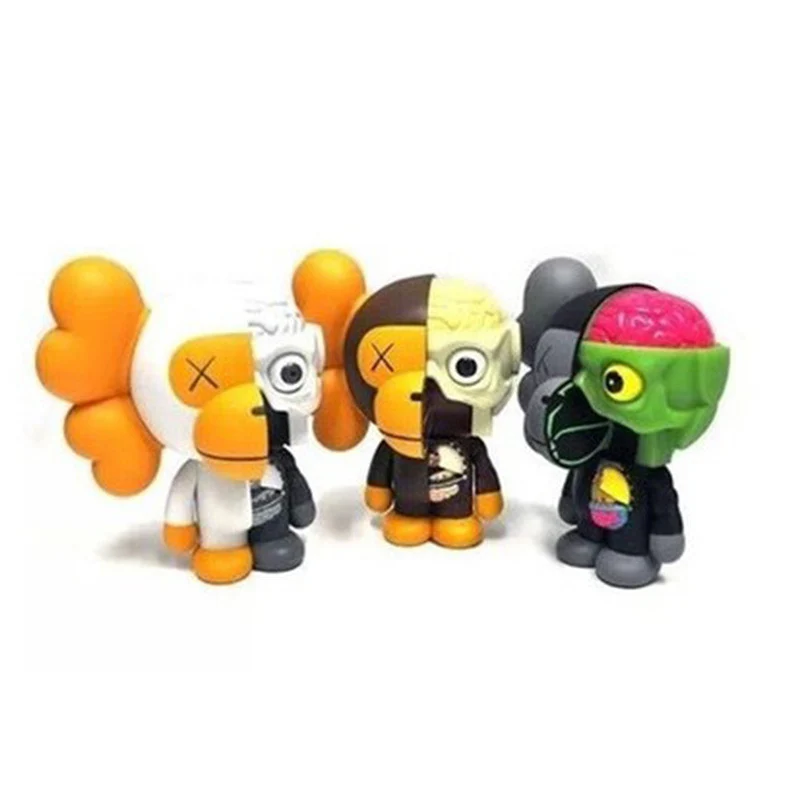 

20cm OriginalFake KAWS Anatomical Apes milo Dissected Companion Street Art PVC Action Figure Collectible Model Toy Hot sale