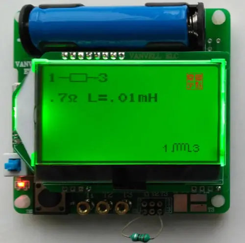 M328 транзистор тест er LCR Емкость MOSFET ESR метр с тестовым зажимом