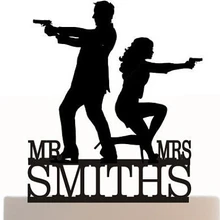 Забавный акриловый для свадебного торта топперы на заказ классный Жених невесты фамилия помолвка прием гостей в доме невесты украшения