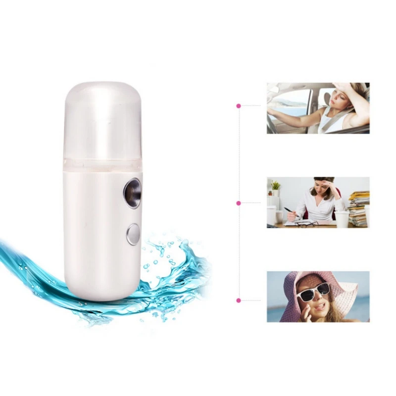 Портативный зарядный USB распылитель, паровой увлажняющий прибор для лица, косметический прибор-увлажнитель, увлажнитель воздуха для автомобиля