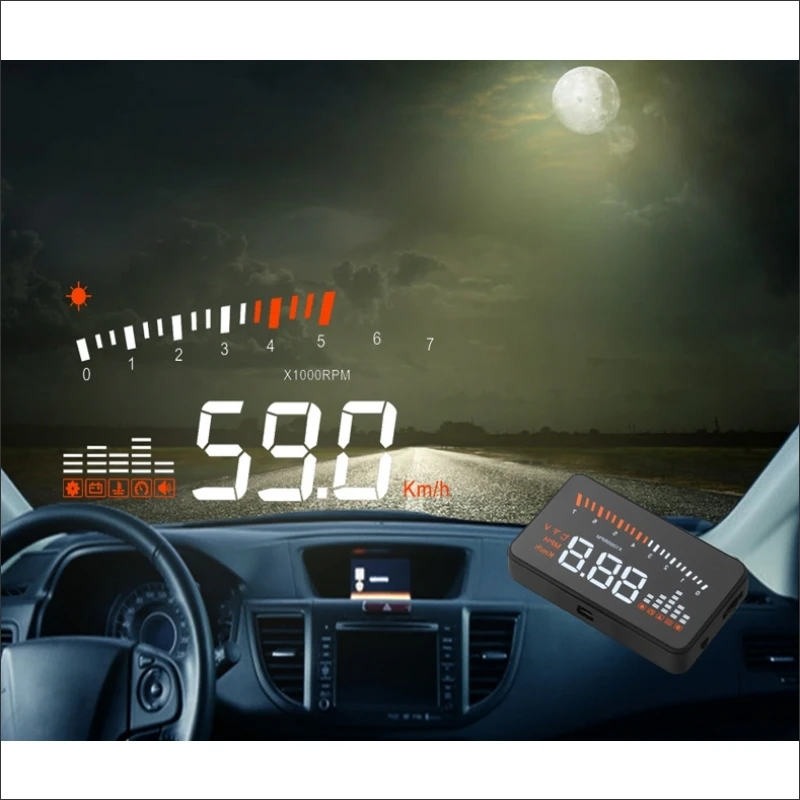 Автомобильный HUD Дисплей для Фиат Браво/Брава/Ритмо 2007~-безопасное вождение экран проектор Refkecting лобовое стекло