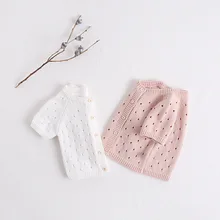 Лето-осень для Свитера для девочек для маленьких девочек короткий рукав кардиган, вязаный свитер, Детское пальто на выход От 0 до 2 лет для маленьких девочек одежда для детей