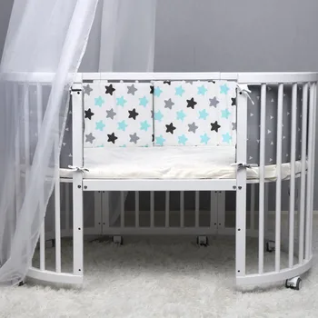 

2019 New 1 Pc Baby Bed Bumper Protector Infant Bedding Newborn Crib Backrest Toddler Cartoon Floral Bedding