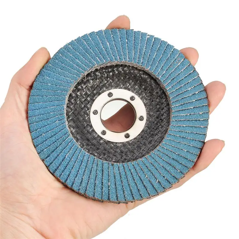 cuepar 10 Professional Hemming Discs 115 Mm 4.5 Abrasive Discs 40/60/80/120 Grit Wheel Blade Angle Grinder 