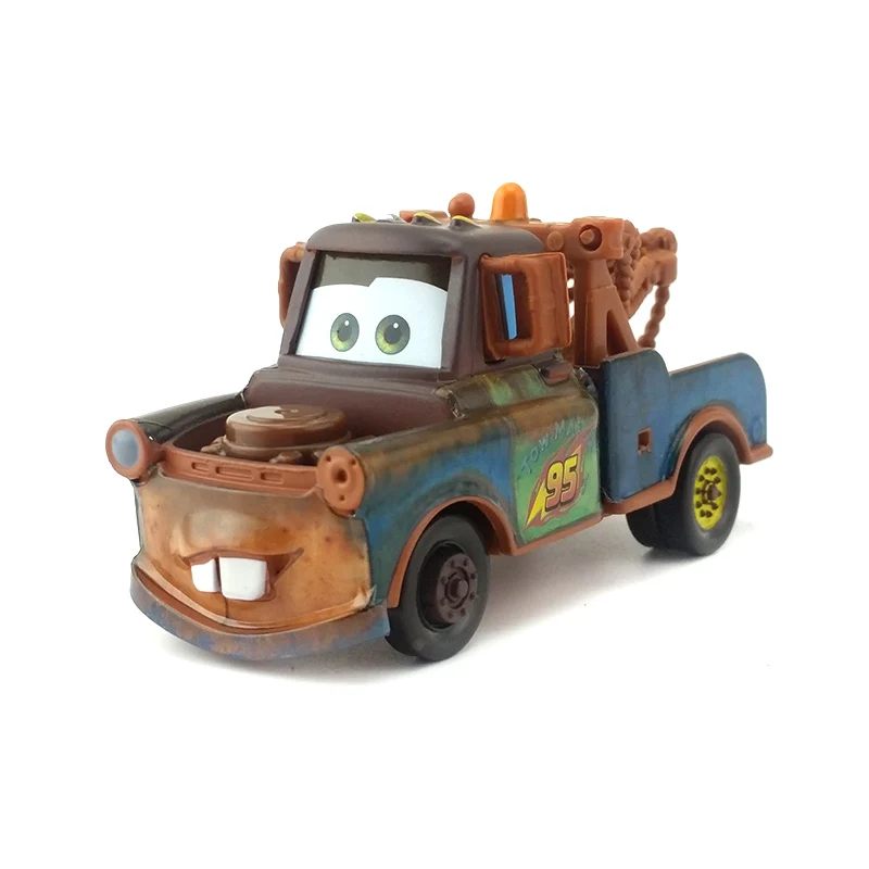 Disney Pixar Cars Lightning McQueen Mater The King Lizzie Finn Mcmissile трактор 1:55 литье под давлением модель из металлического сплава игрушка автомобиль подарок - Цвет: Mater