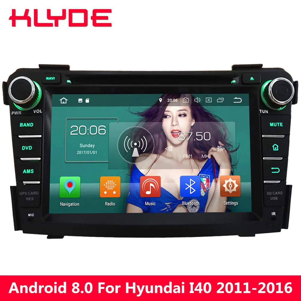 buy KLYDE HD 7 #039; #039; 4G WIFI Android 8.0 Octa Core 4GB RAM+32GB ROM PX5 BT Car DVD Multimedia Player Radio For Hyundai I40 2011 2016
