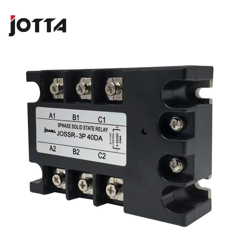 Jotta SSR 10DA/25DA/40DA/60DA DC управление AC трехфазное твердотельное реле 480VAC 3-32VDC