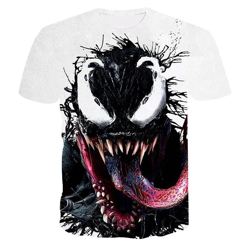 

New arrive popular marvel movie venom t shirt men women 3D print fashion short sleeve tshirt streetwear casual summer Spider man