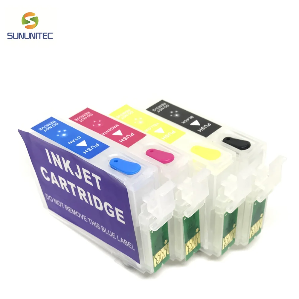 4 вида цветов/набор T1351 T1332 T1333 T1334 многоразовый картридж для принтера EPSON Stylus T25 TX123