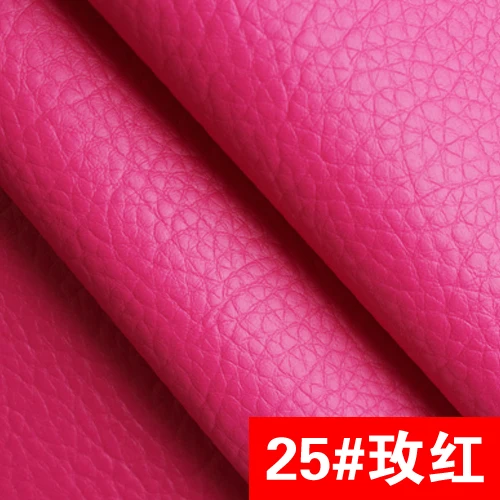 Мягкая искусственная кожа ткань для дивана ткань фон стены утолщенная тисненая искусственная кожа, шириной 1 метр 140 м - Цвет: Rose red