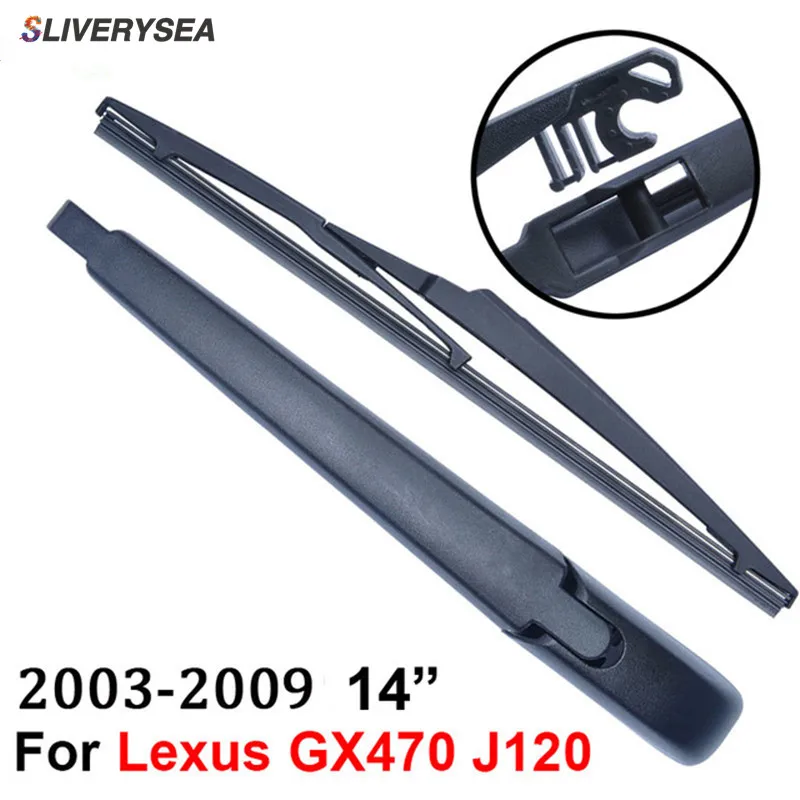 SLIVERYSEA Rear Wiper Blade and Arm For Lexus GX470 J120 2003 2009 12