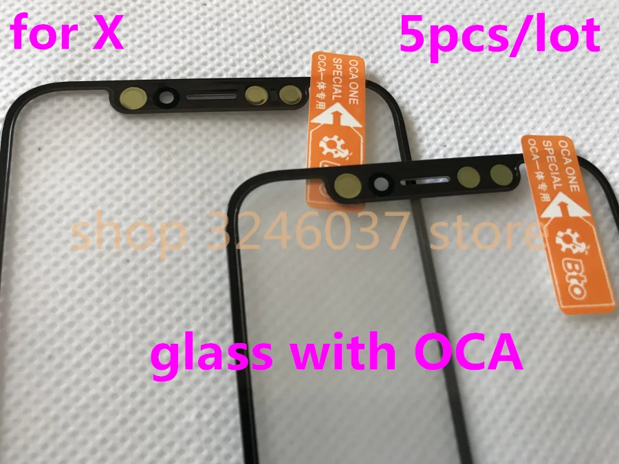 5 шт. стеклянные линзы для iPhone X XS MAX XR 11|Сенсорные панели (тачскрин)| |