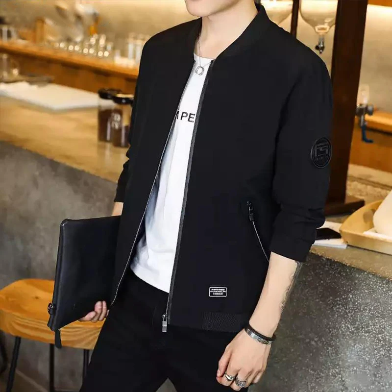 

The 2019 spring/fall casual chic ultra thin jacket men's coat baseball jacket men's street jacket 4xl top