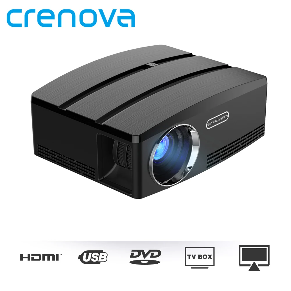 

CRENOVA Mini Projector For Full HD Projector Max Resolution 4K*2K For Home Theater Movie Proyector With Android 6.1 OS Version