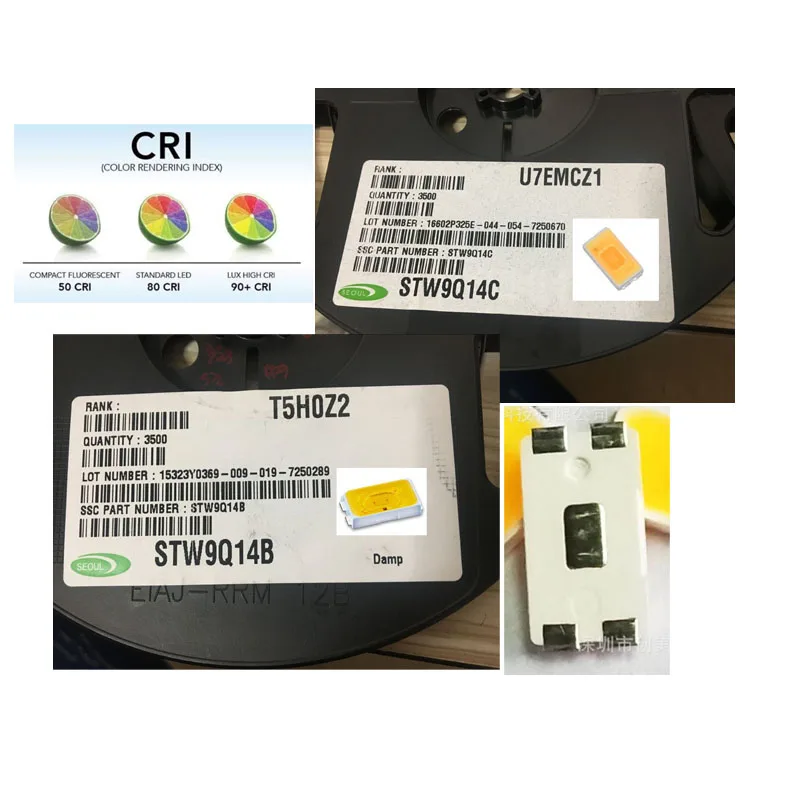 2018 Новый светодиодный светильник с высоким CRI 93 5630 SMD 3 0 2 в 100 мА макс. ток 150 45 50 лм