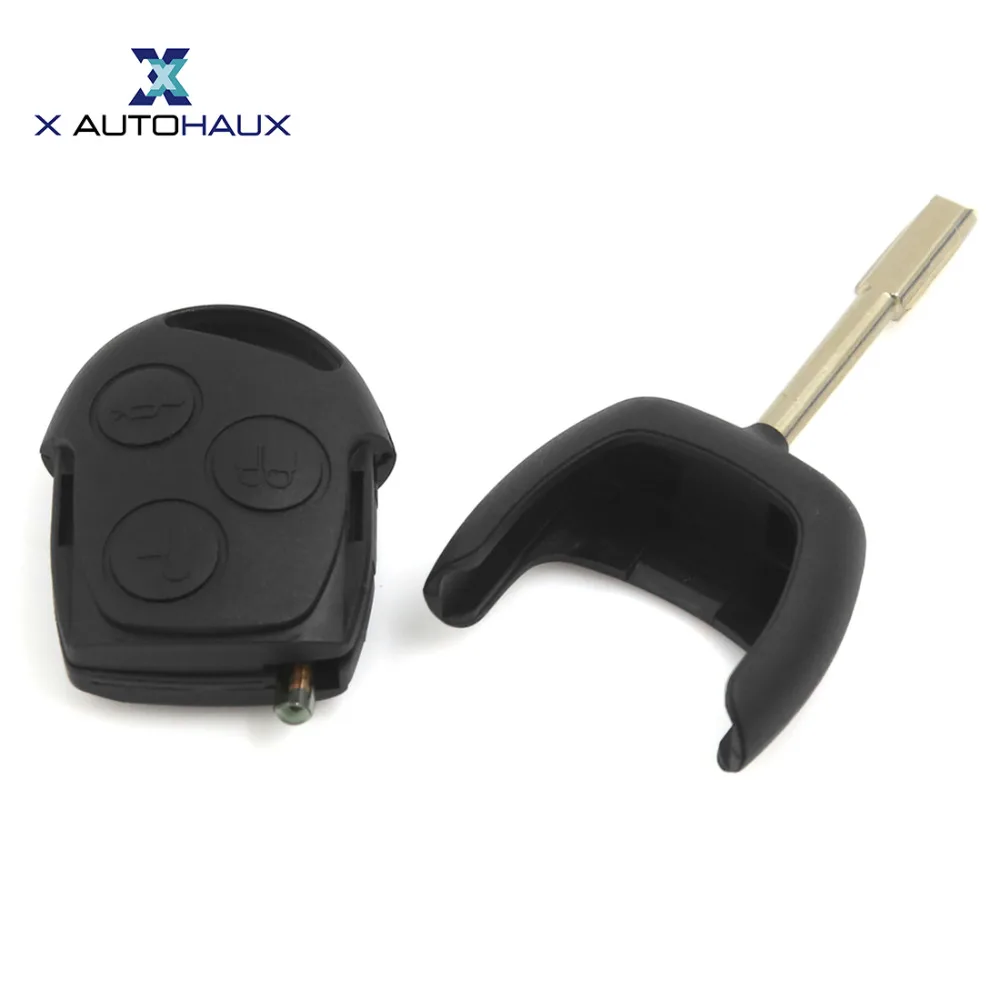

X AUTOHAUX 3 Button Car Keyless Entry Remote Key Transmitter 433MHz 4D60 Chip For Mondeo Fiesta For Focus 1998-2004 KA 2002-2008