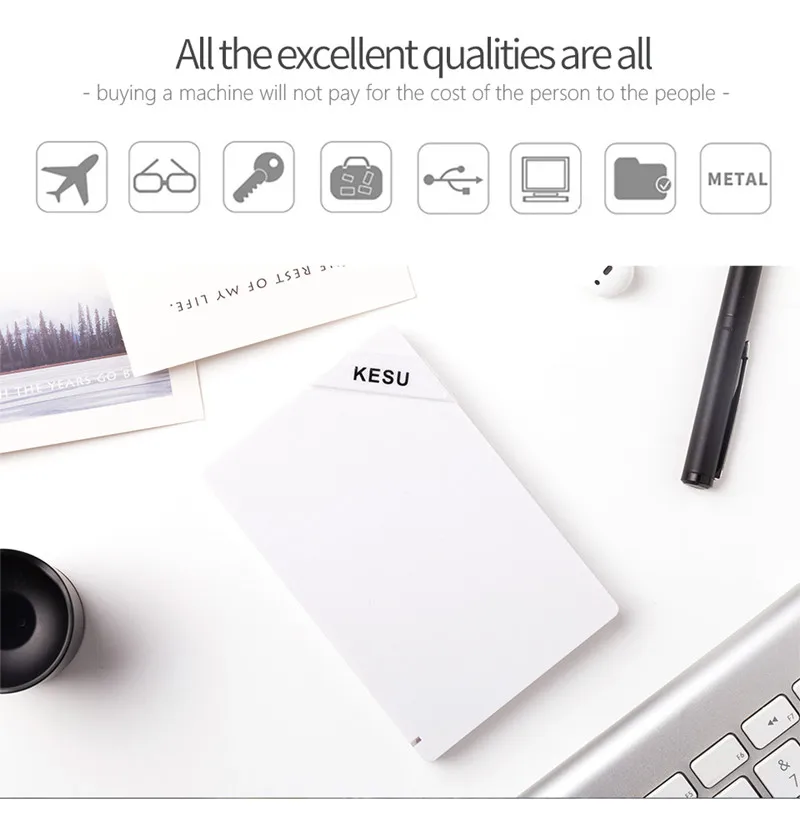 Free shipping On Sale 2.5'' Kesu Original USB 3.0 Externo Disco HD Disk 1000GB Storage Devices Desktop Laptop 500G 2Tb 80 120Gb