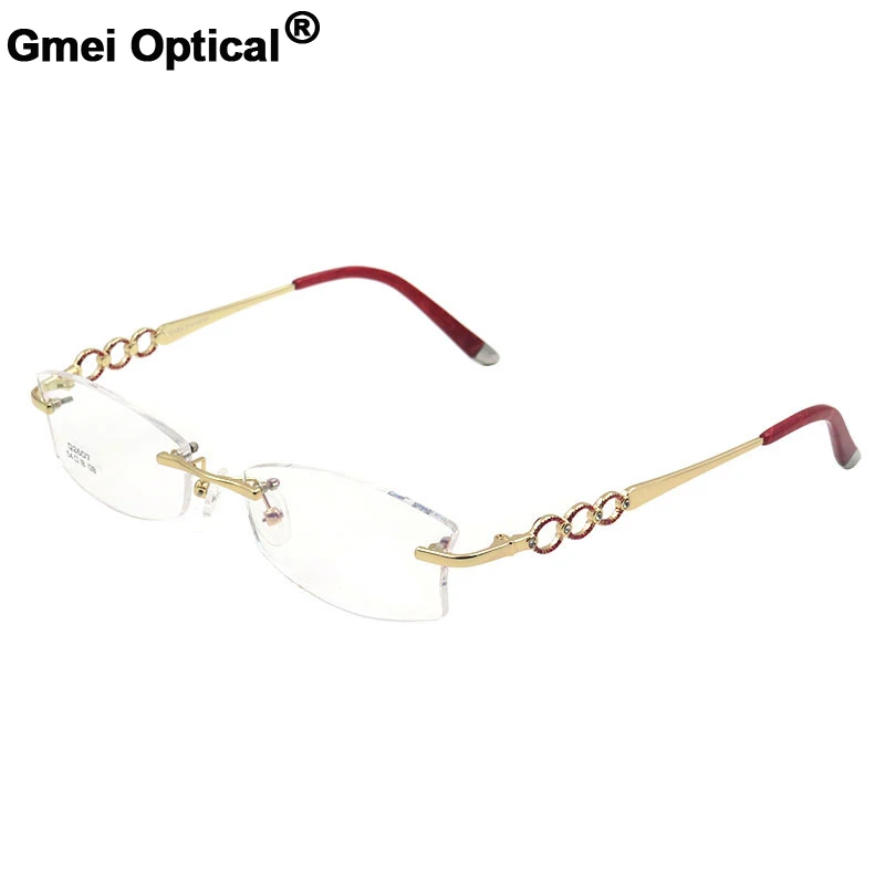 

Gmei Optical S2607 Rimless Eyeglasses Frame for Women Rimless Eyewear Glasses